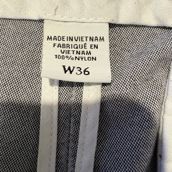 FJ Footjoy men’s grey nylon golf shorts size 36 9” inseam - Picture 10 of 13